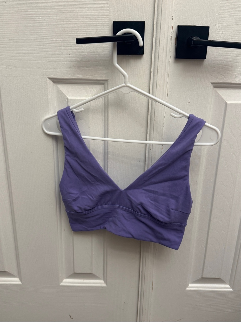 Purple V-Neck Wireless Bralette